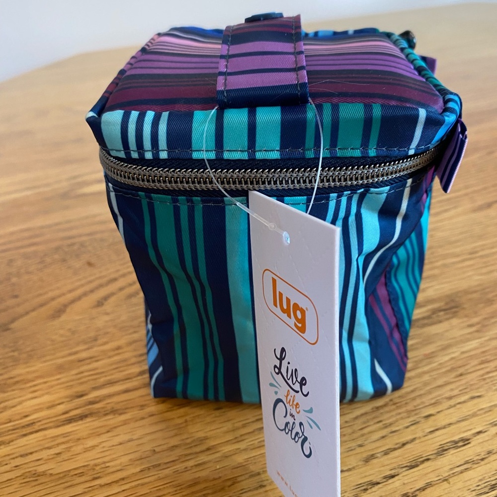 Lug Striped Blue and Purple Bag